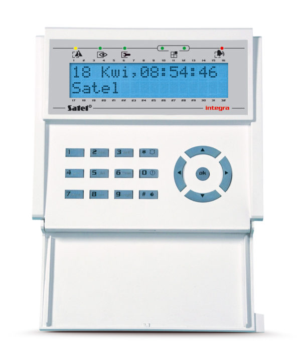 Satel INT-KLCD-BL manipulator LCD niebieskie poświetlenie